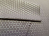 300T Polyester fabric Pongee with Three-Line Embossed Grid and Heat-Pressed Honeycomb Pattern
