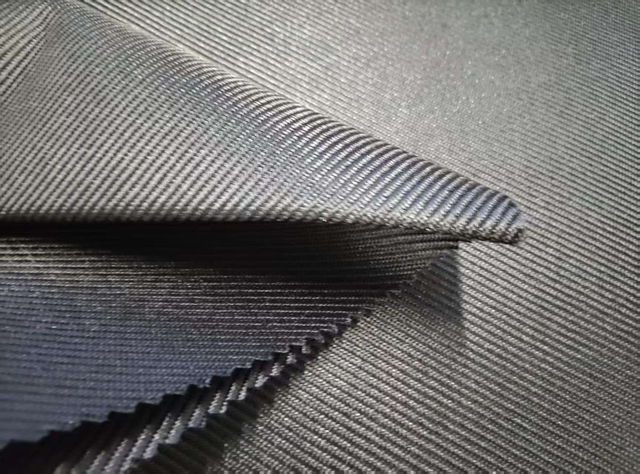 600D elastic filament twill weave polyester fabric