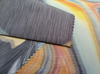 Rainbow warp beam printing polyester fabric