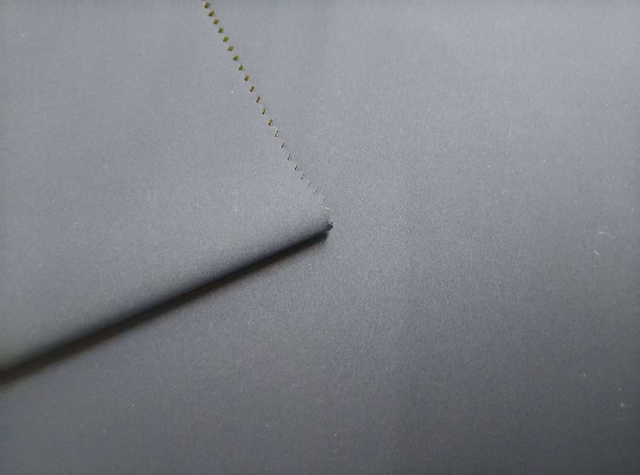 75D * 60D Mechanically Elastic 2/1 Twill Semi-Transparent TPU Pasted with TRI Dry Cloth polyester fabric