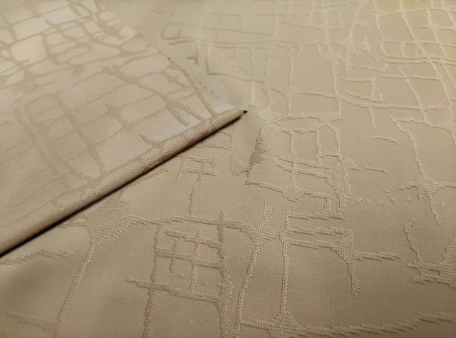 Knitted Irregular City Wall Patterned Jacquard nylon fabric