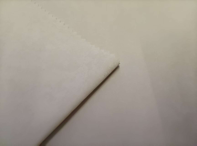 Release paper with imitation wool texture polyestr fabric
