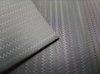 400D filament with horizontal wide spaced toothed pattern polyester fabric