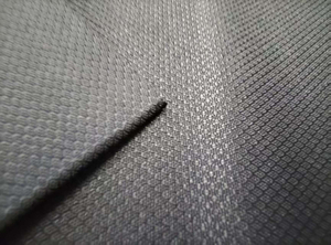600D elastic filament with diamond-shaped jacquard grid pattern polyester fabric