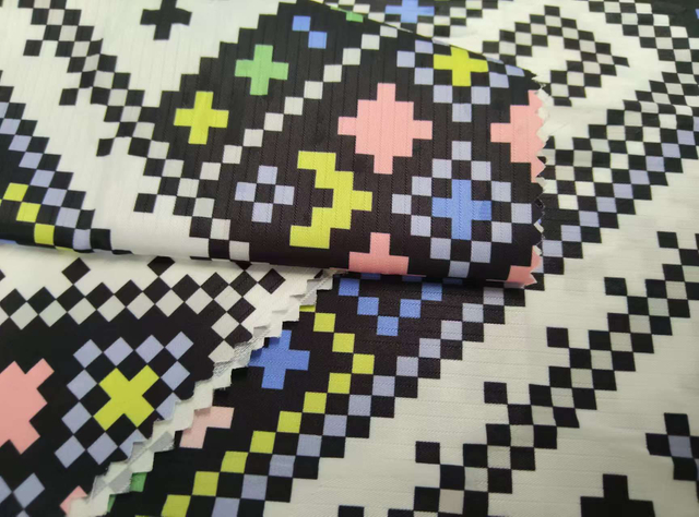 50D Polyester fabric Jacquard Printed