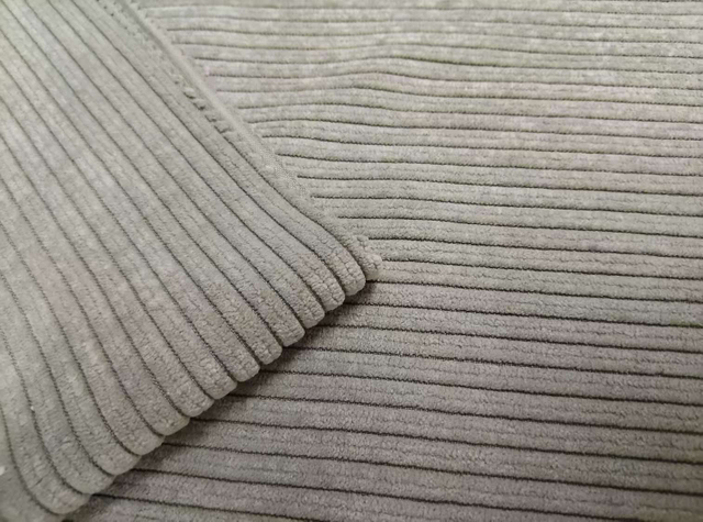 Nylon polyester fabric 4.5 stripe weft elastic corduroy
