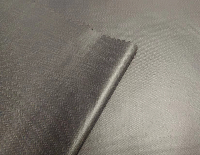 RPET doped dyed 150D with PU coating on top polyester fabric