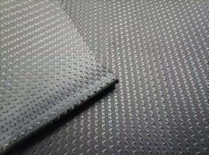 400D filament with yin yang left right dotted oblique pattern polyester fabric