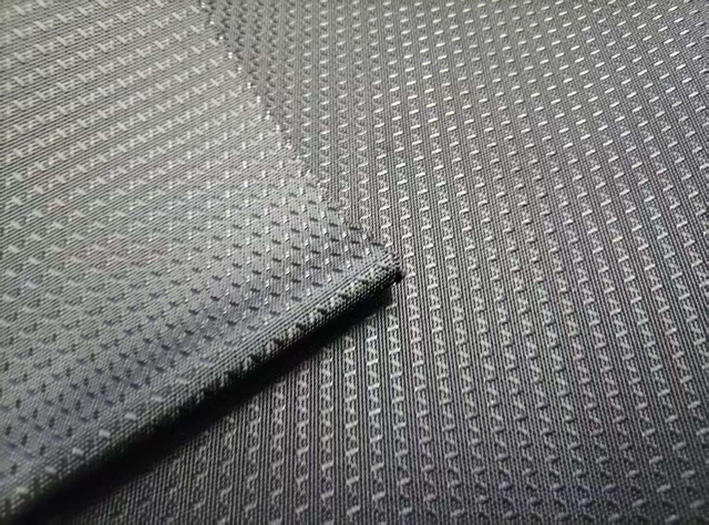 400D filament with yin yang left right dotted oblique pattern polyester fabric