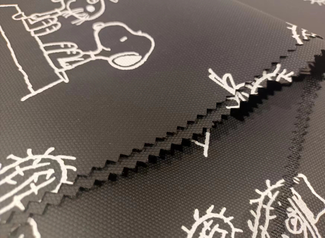 900D sticking release paper + temperature change casual unlucky bear polyester fabric