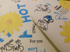 900D sticker release paper printed chrysanthemum polyester fabric