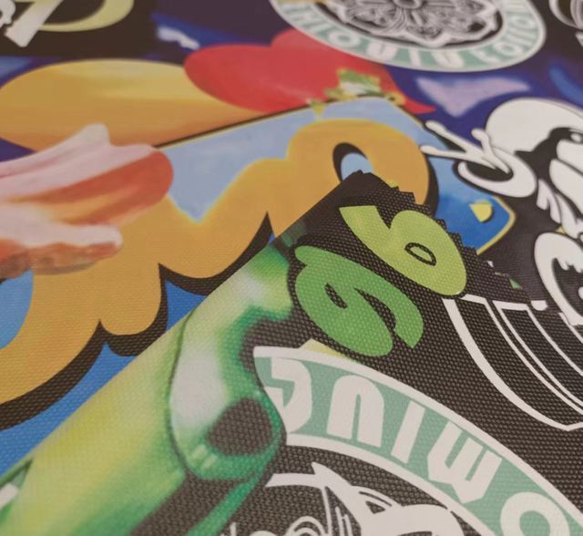 900D Stick-off Paper-Printed Ninja Turtles polyester fabric
