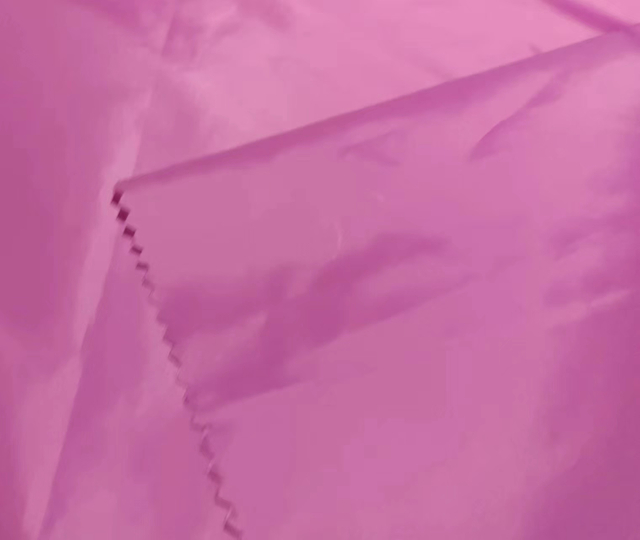 Fabric 380T polyester fabric taffeta 18-3224TPG purple color with three-prevention treatment and PU coating